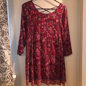 Cute Patterned Hollister Dress, Size Small